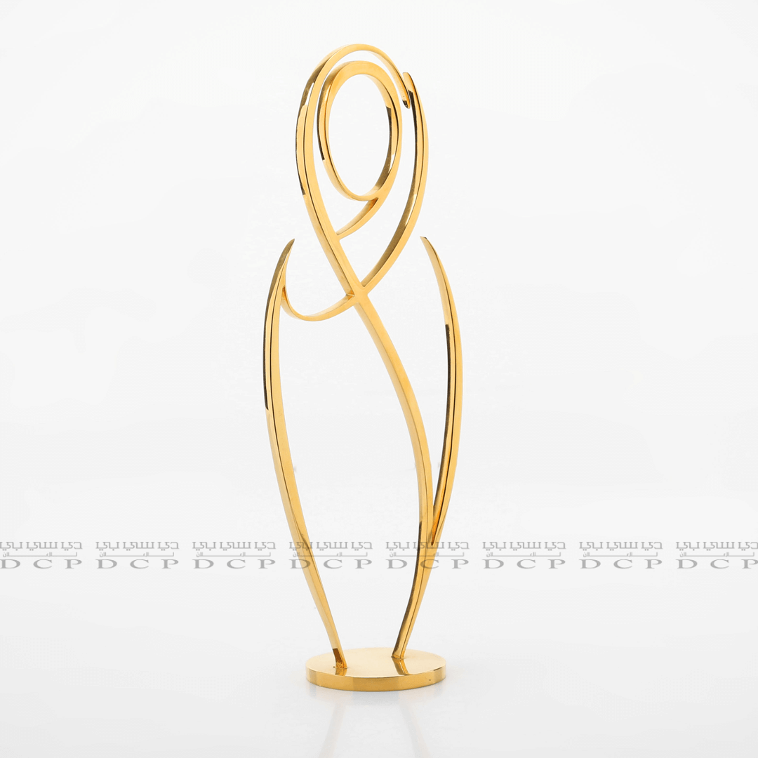 Metal Trophy with Gold Plated